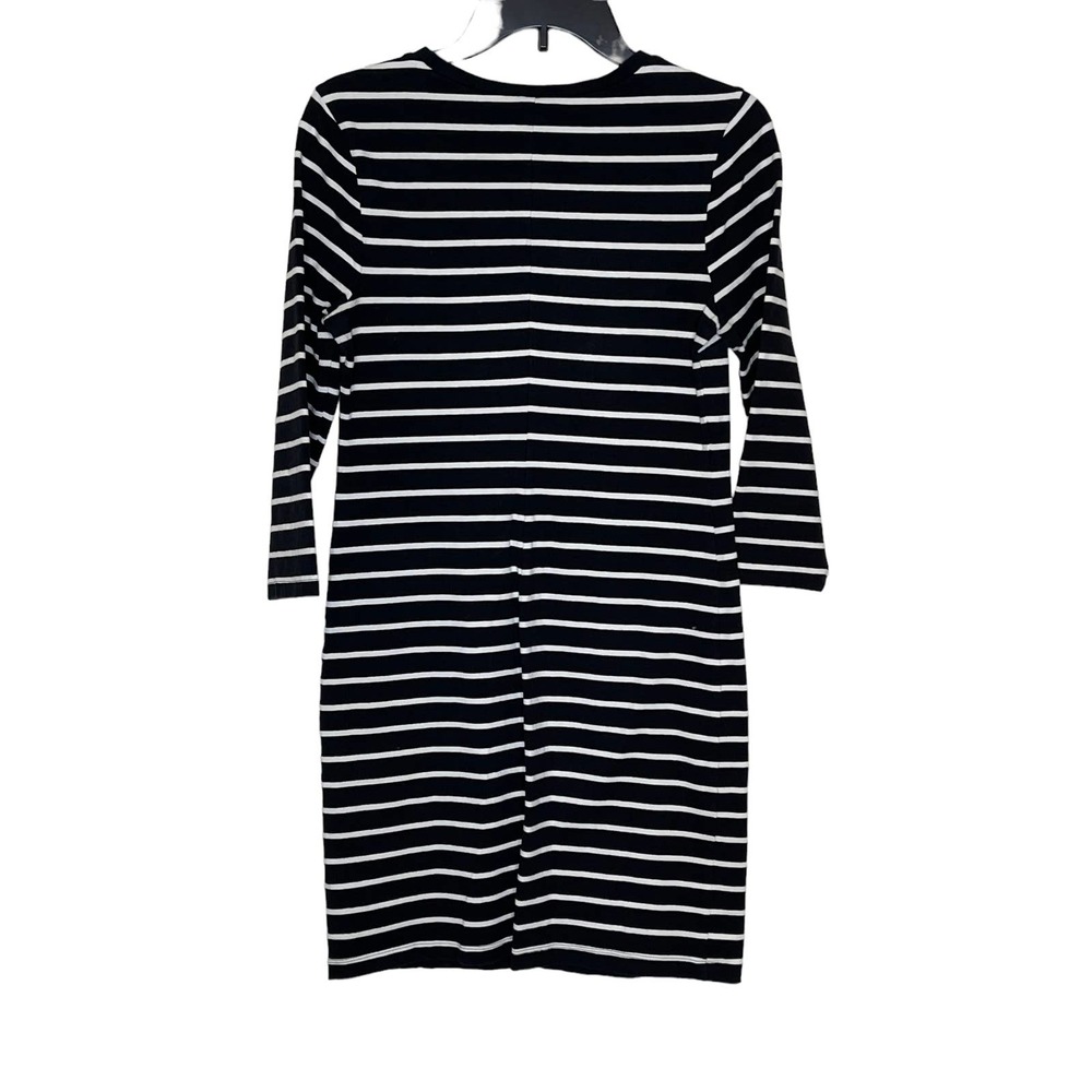 Old Navy Women's‎ Dress 3/4 Sleeve Stretch Bodycon Striped Black Size Medium